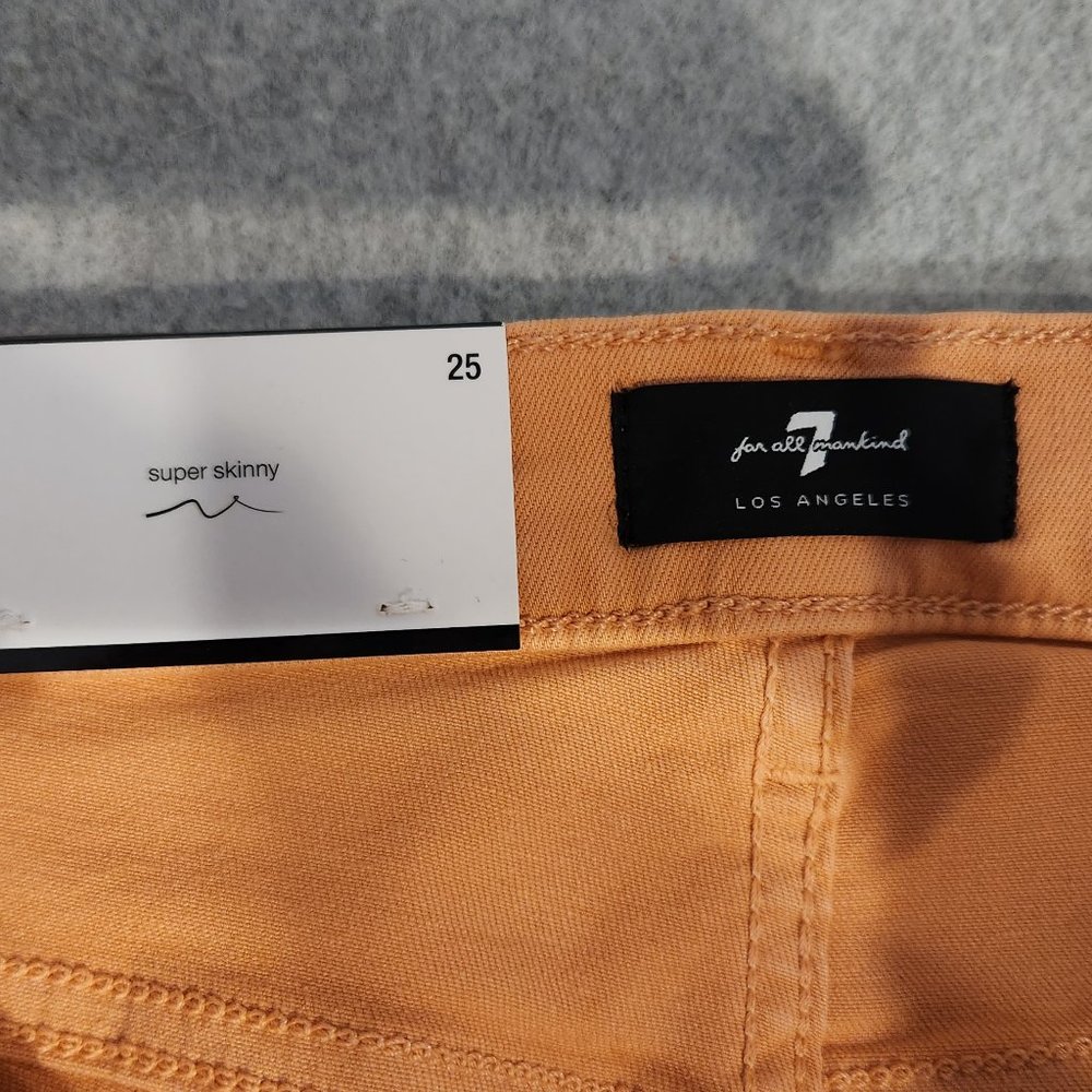 7 For All Mankind High Rise Ankle Skinny Pants - Size 25 - NEW w/ TAGS - Picture 7 of 8